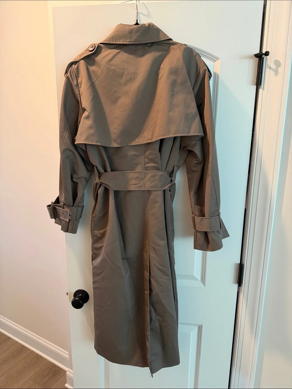 H&M Olive Trench Coat with Belt